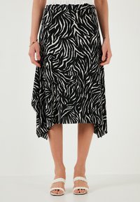 REGULAR FIT - Krilo A-kroja - black white striped