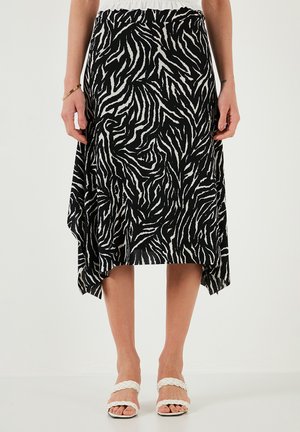 REGULAR FIT - A-Linien-Rock - black white striped