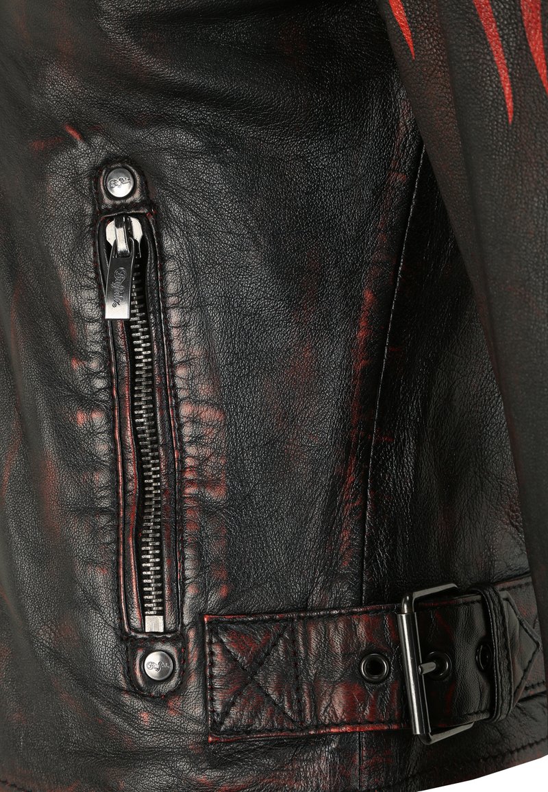 Damen Leichte Jacken | Buffalo BE HOT Lederjacke black-red/rot - QK45376 Damen Leichte Jacken | Buffalo BE HOT Lederjacke black-red/rot - QK45376