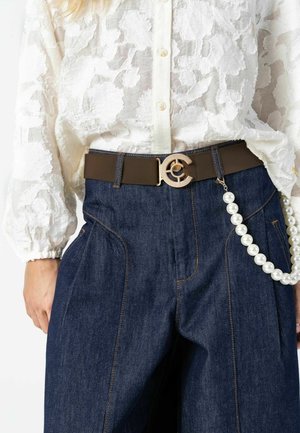 Coster Copenhagen, LOGO ELASTIC BELT - Колан - chocolate brown