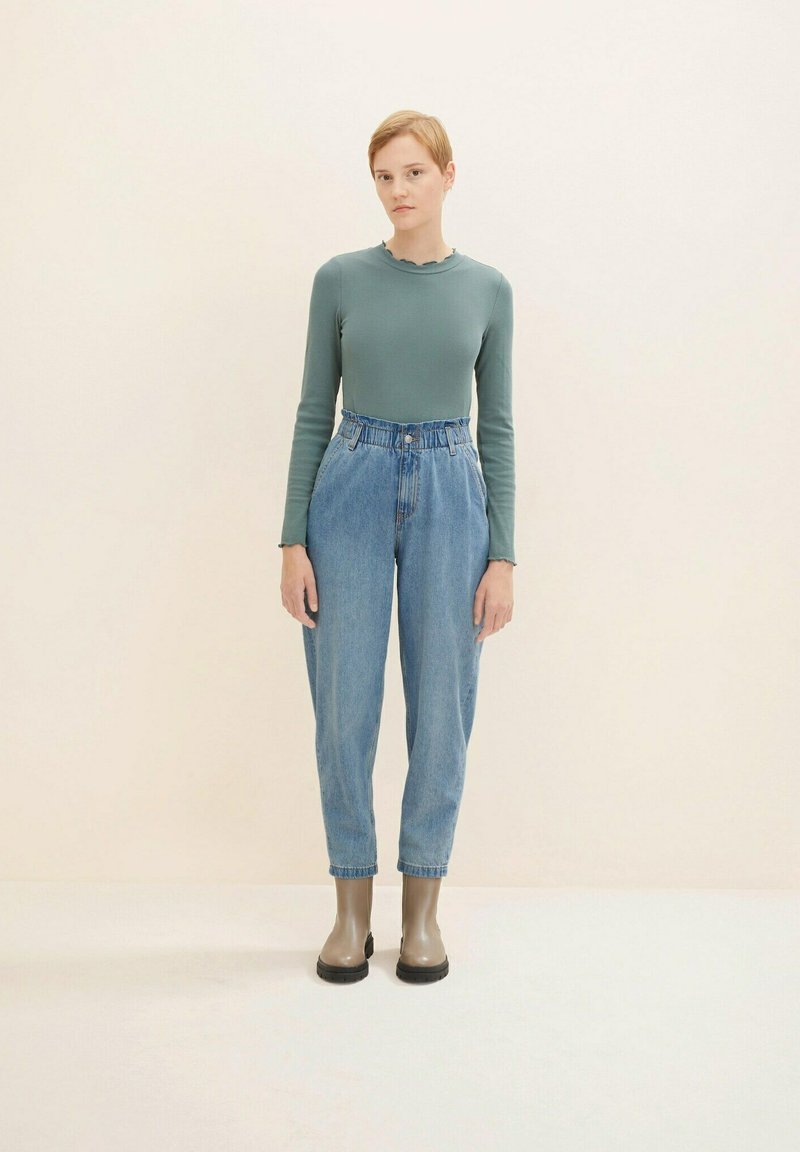 Old Tiralahilacha Gueda Momfit Denim Trousers Vintage Blue