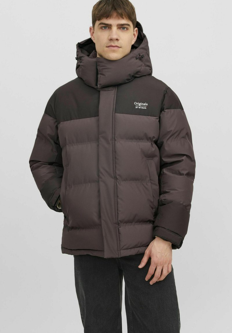 Jack & Jones WATTIERTE FUNKTIONS Winterjacke chocolate brown/braun Zalando.at