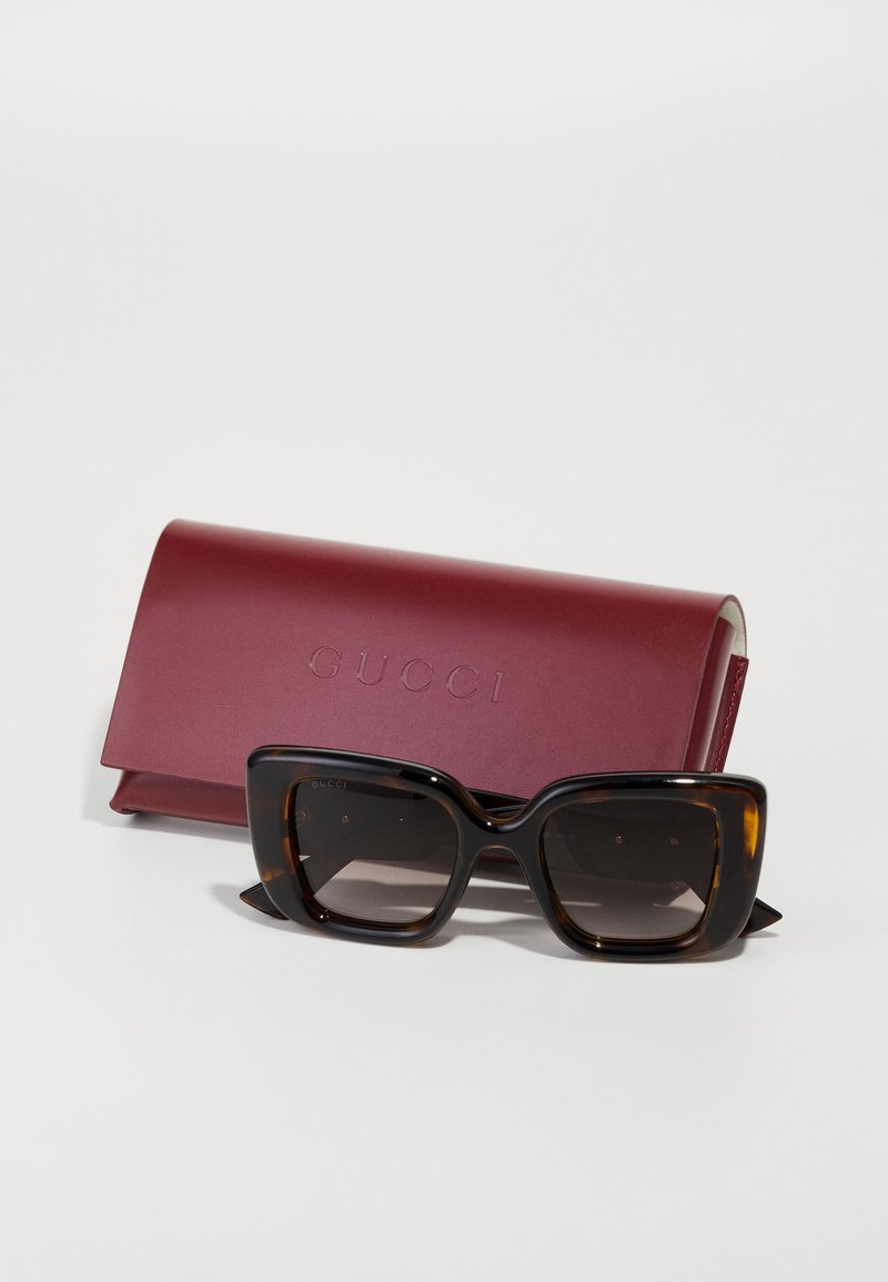 Gucci Brown Oversized Square Sunglasses with Burgundy Case Gucci Sunglasses - burgundy/bordeaux - Zalando.co.uk main image 4