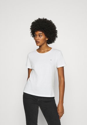 SLIM CNECK - T-shirt basic - white