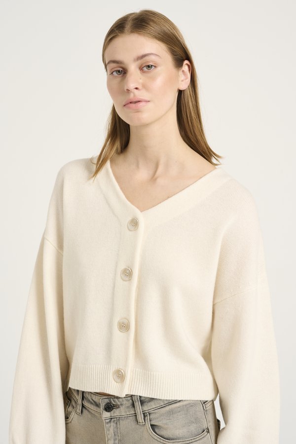 MANZI - Cardigan - egret3