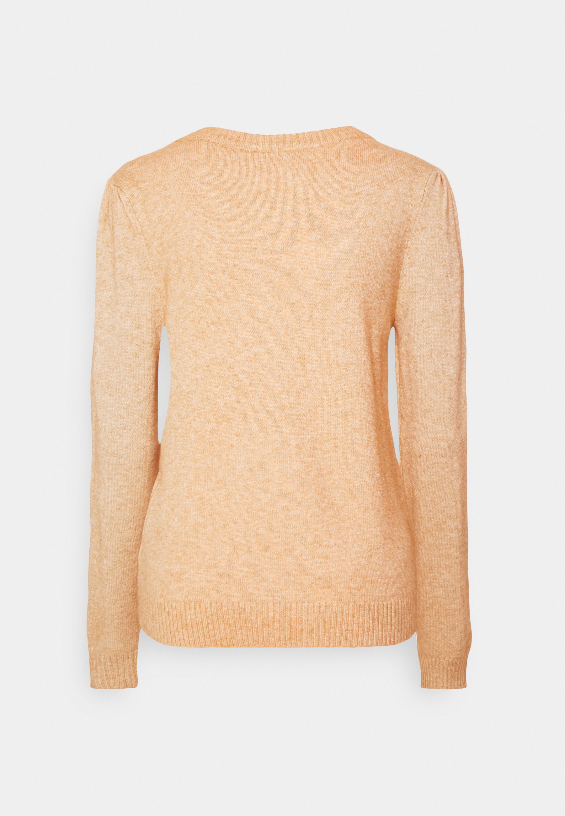 Vila VIRIL PUFF ONECK Strikkegenser natural melange Vila Beige Vila Viril Ls O neck Genser | Brustadshop.no
