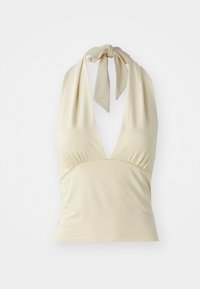 SOFT TOUCH HALTERNECK TOP - Top - almond oil