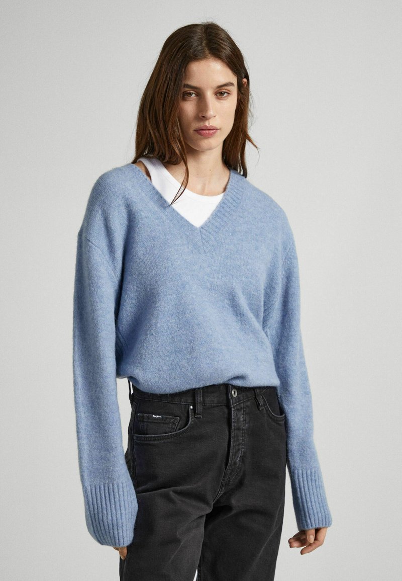 Maglia Donna Pepe Jeans Isela In Cotone Sostenibile - Scollo Rotondo, Maniche Lunghe, Morbida E Comoda Per Tutti I Giorni