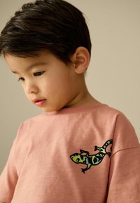 Next SHORT SLEEVE - Triko s potiskem - rust brown