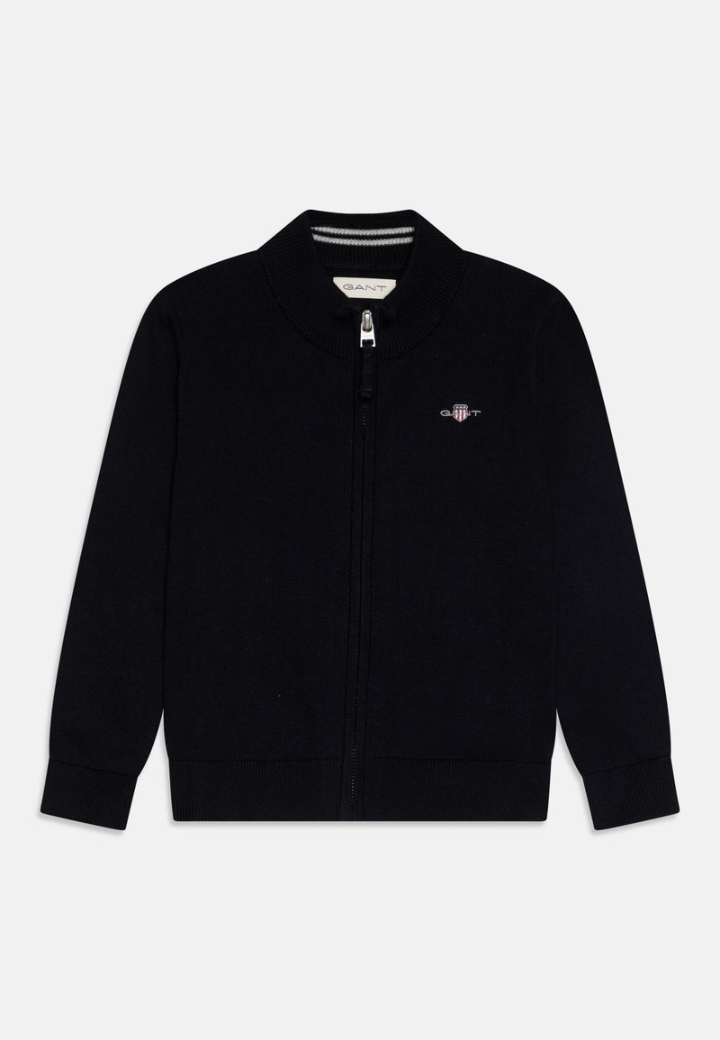 GANT SHIELD ZIP CARDIGAN UNISEX - Kofta - evening blue