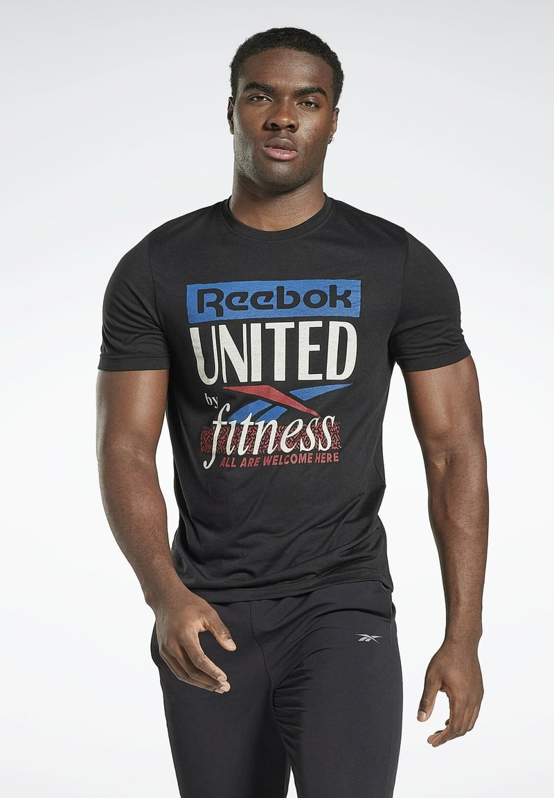 Herren Shirts | Reebok T-Shirt print black/schwarz - OB21240 Herren Shirts | Reebok T-Shirt print black/schwarz - OB21240