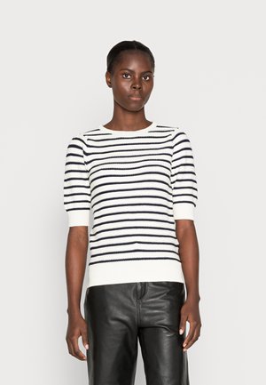 PUFF SLEEVE TEE - Jersey de punto - navy mix