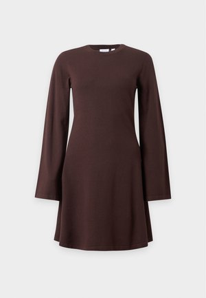 VILA, VIRICKY DRESS  - Φόρεμα-πουλόβερ - coffee bean