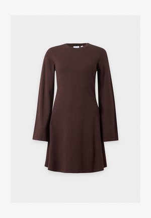 VILA, VIRICKY DRESS - Рокля тип пуловер - coffee bean