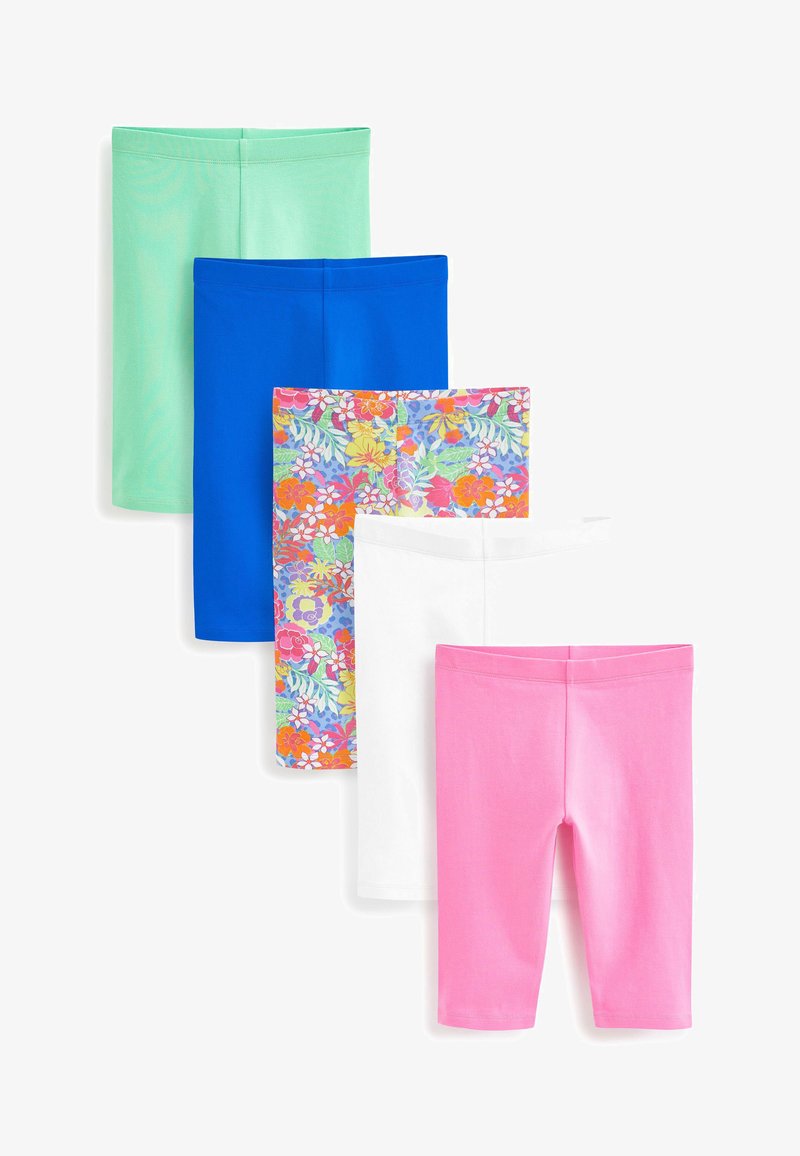 Next 5 PACK CROPPED LEGGINGS Trikoot Pink Blue Green Floral Print next-5-pack-cropped-leggings-trikoot-pink-blue-green-floral-print