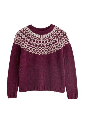 Seasalt Cornwall, SEASALT CORNWALL PORT KINNIS JUMPER MERINO - Πουλόβερ - purple - wag tail dark hellebore aran