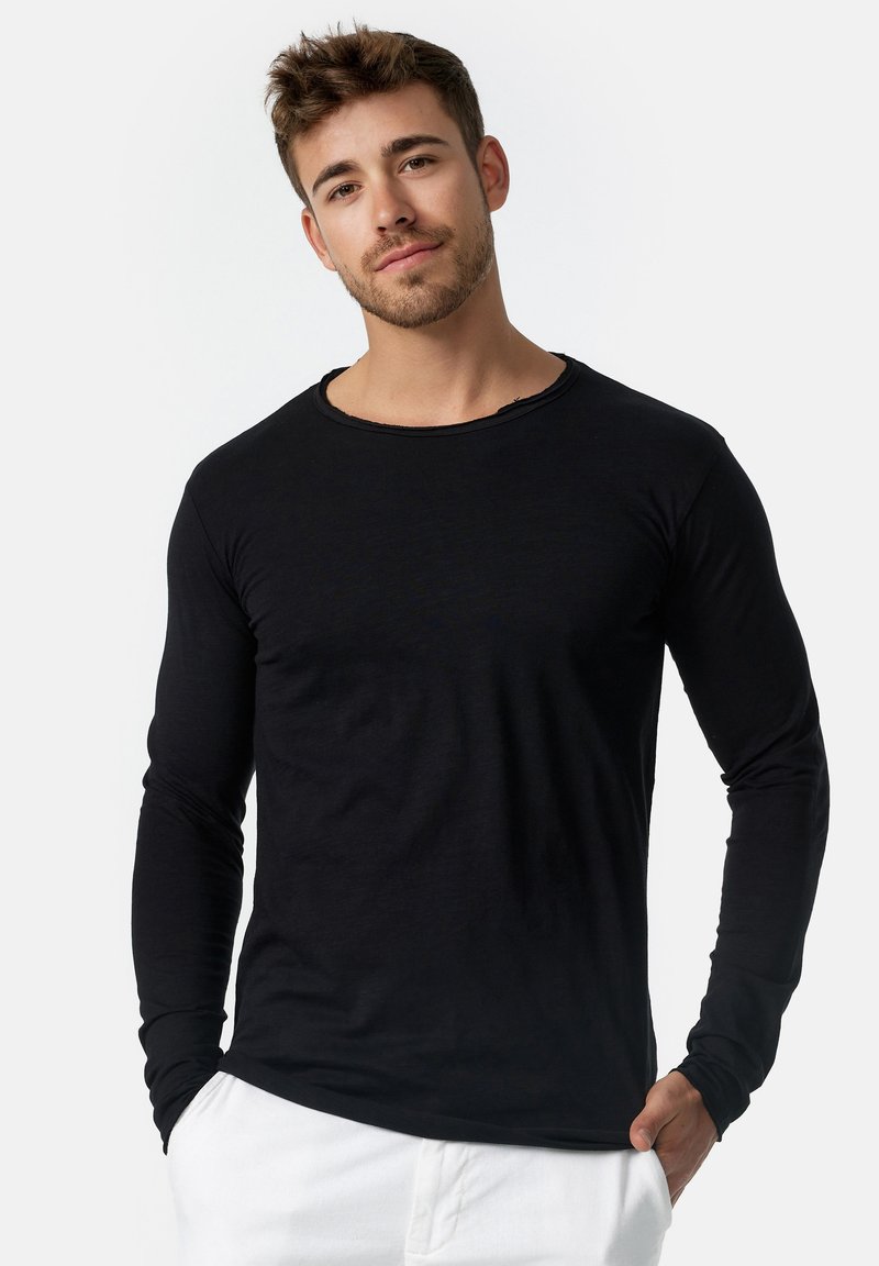 INDICODE JEANS LONGSLEEVE WILLBUR - Top dugih rukava - black
