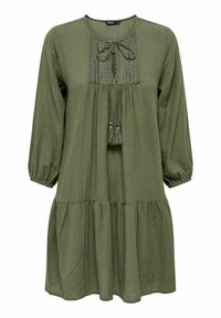 ONLY SPITZENVERZIERTES - Denné šaty - khaki
