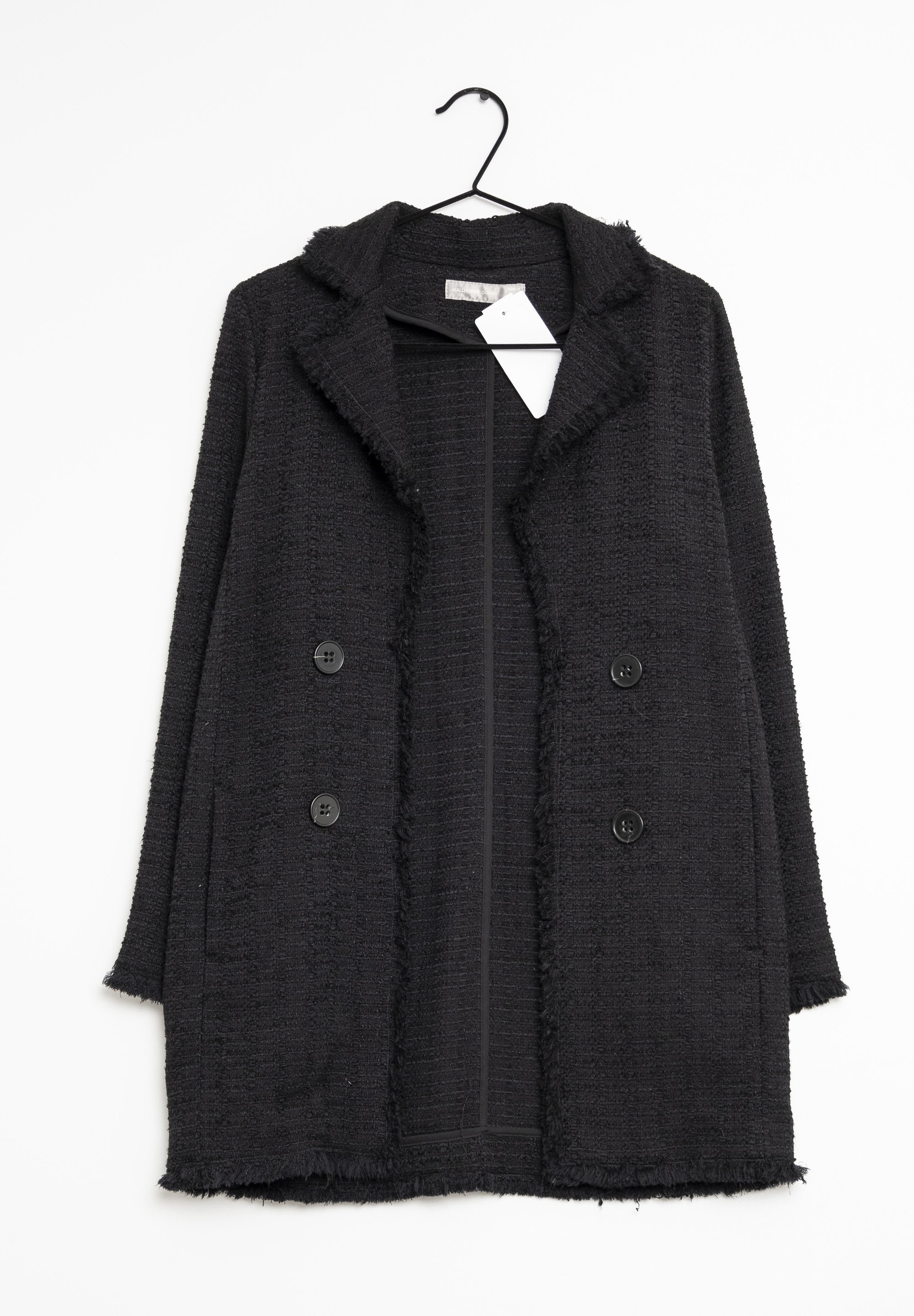 Kurzmantel Schwarzer Mantel Hallhuber HALLHUBER Kurzmantel Black