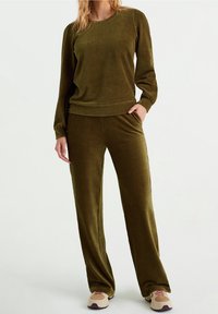 WE Fashion Tygbyxor - olive