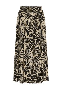 Kaffe CELIA - Velika suknja - feather gray black graphic