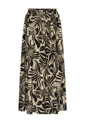 Kaffe CELIA - Maxinederdele - feather gray black graphic