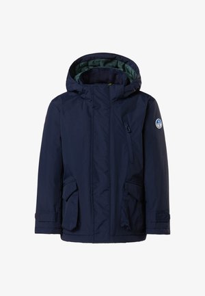 WITH DETACHABLE HOOD - Abrigo de invierno - navy blue