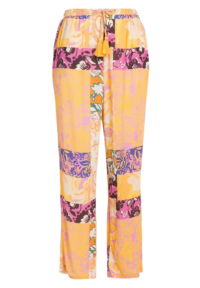 Ulla Popken Broek donkerroze