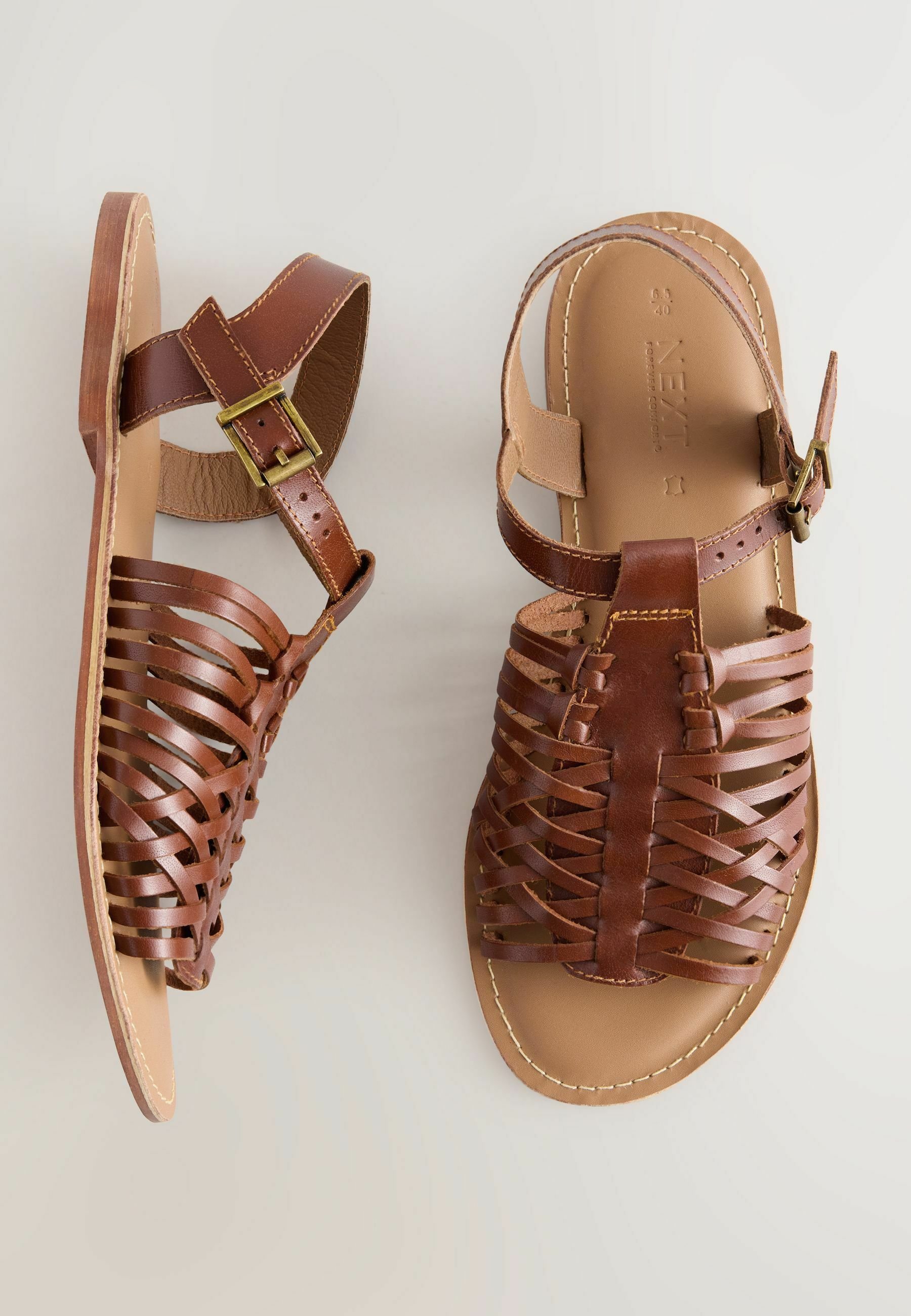 marron　0915♡ Next REGULAR FIT - FOREVER COMFORT STRAPPY FIT - Sandales - tan