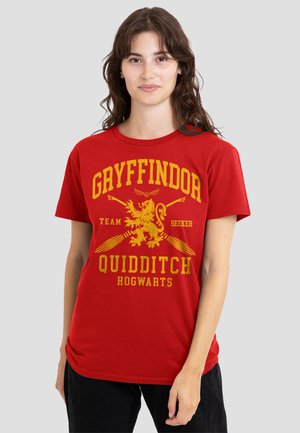 Cotton Soul, HARRY POTTER GRYFFINDOR QUIDDITCH ARCH - Print T-shirt - red