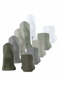 Esprit Solid-Mix 5-Pack - Calze - green/white