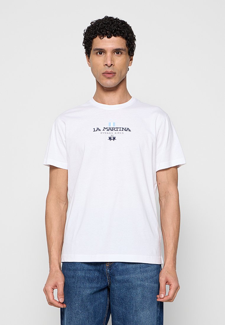 LA MARTINA T-shirt print wit
