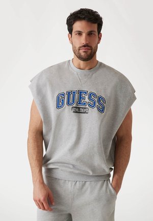 ÄRMELLOSES  LOGO - Top - grau
