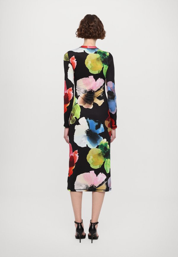 LONG SLEEVE  - Jersey dress - watercolor bloom2
