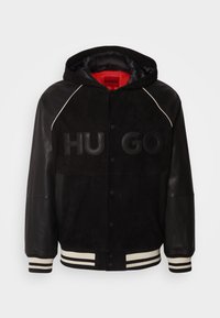 LODER - Leather jacket - black