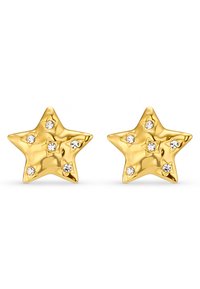 Orelia STATEMENT CRYSTAL STAR STUD EARRING - Uhani - pale gold-coloured