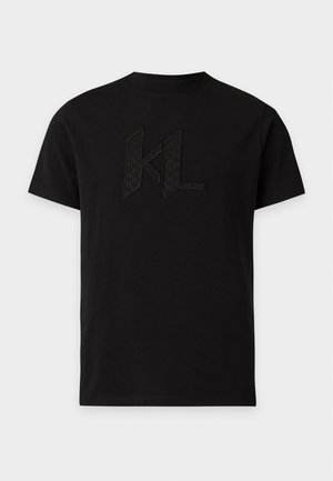 KARL LAGERFELD, CREWNECK - Μπλουζάκι με στάμπα - black