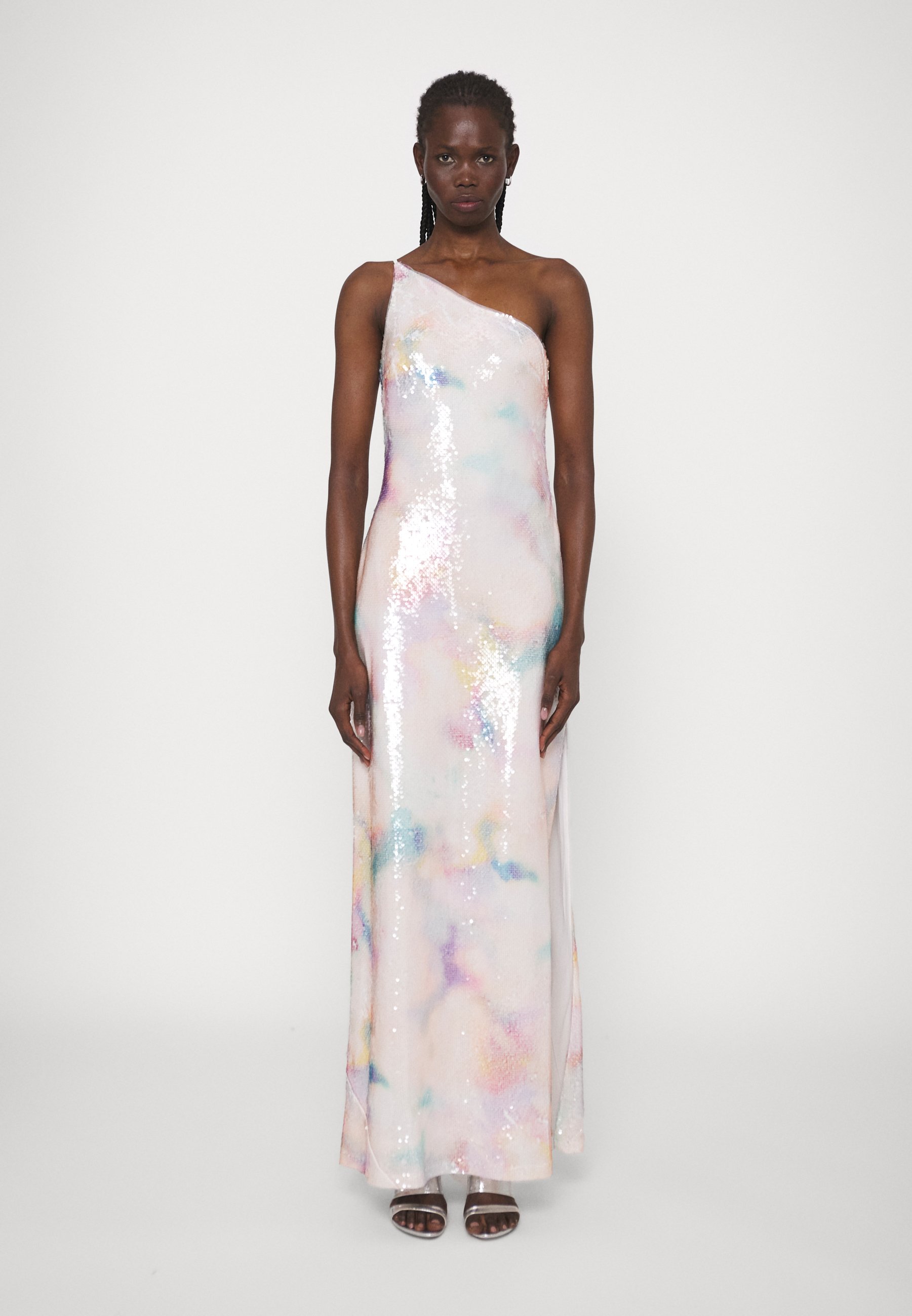 ML Monique Lhuillier SEQUINS LONG DRESS - Occasion wear - golden  sky/off-white - Zalando.co.uk