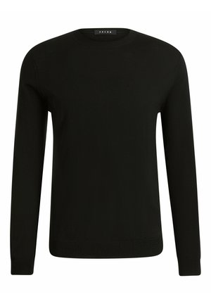 Basic Crew Neck Wool - Maglione - black
