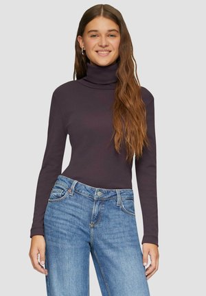 MIT ROLLKRAGEN - Longsleeve - aubergine