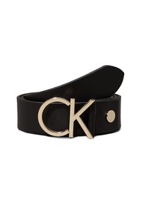 LOGO BELT - Pas - black/light gold-coloured