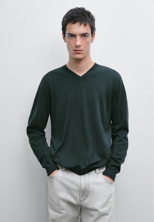 V-NECK - Maglione - blue