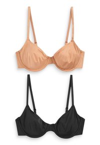 Next NON PAD BALCONY SMOOTHING 2 PACK STANDARD - T-krekla krūšturis - black nude