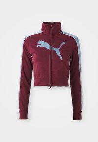 FUTURE ARCHIVE SLIM CROPPED - Verryttelytakki - ruby shimmer/cool blue