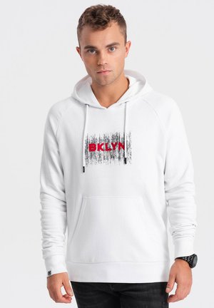 Ombre Jersey con capucha - white
