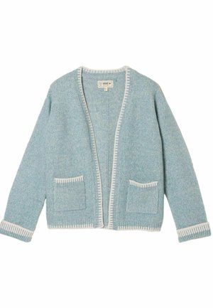FatFace, KNITTED EDGE TO EDGE CARDIGAN - Strickjacke - light blue