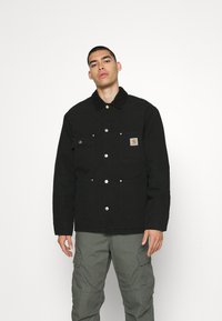 Carhartt WIP - CHORE COAT DEARBORN - Giacca da mezza stagione - black Immagine in miniatura 1