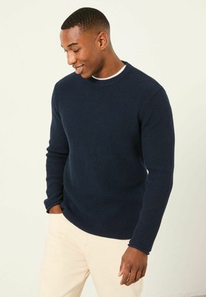 CREW NECK - Strickpullover - navy