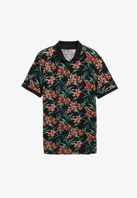 Wybrany, black colorfull flowery print