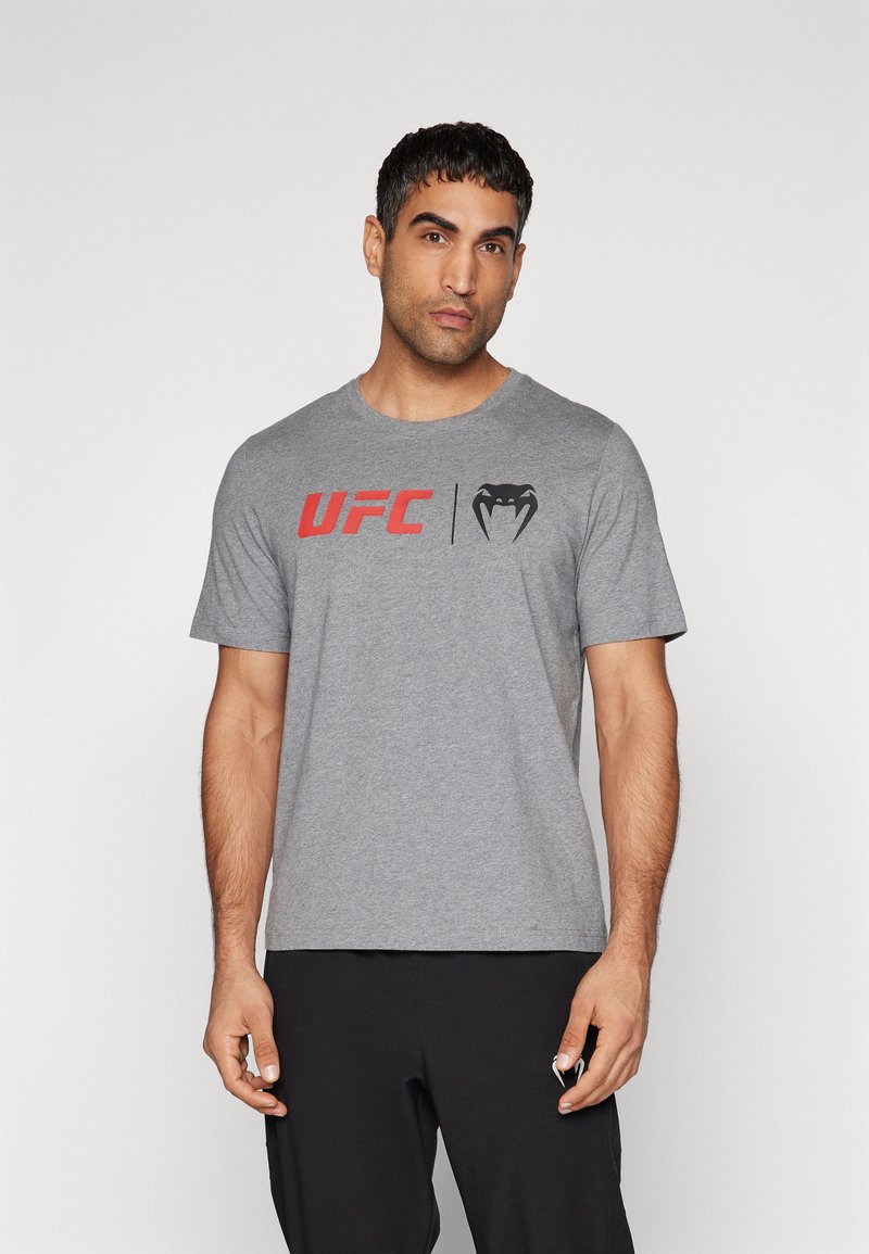 Venum CLASSIC - T-shirts print - grey/red